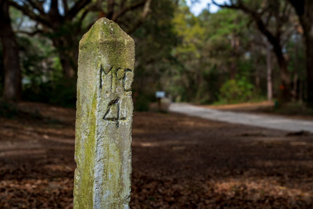 mile marker on the King's Highway