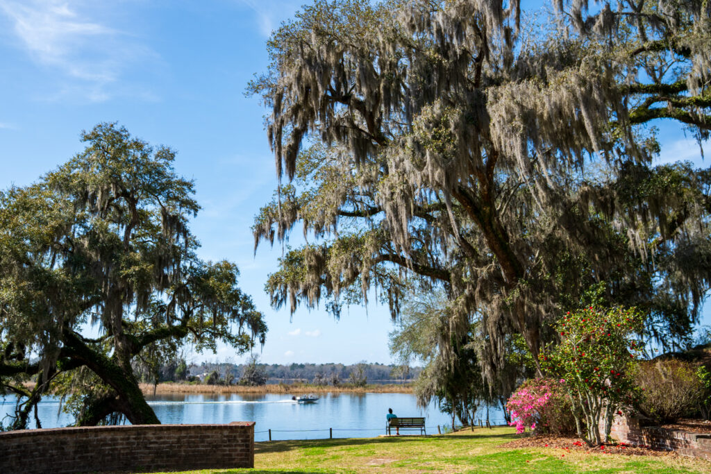 River view at Mepkin Abby