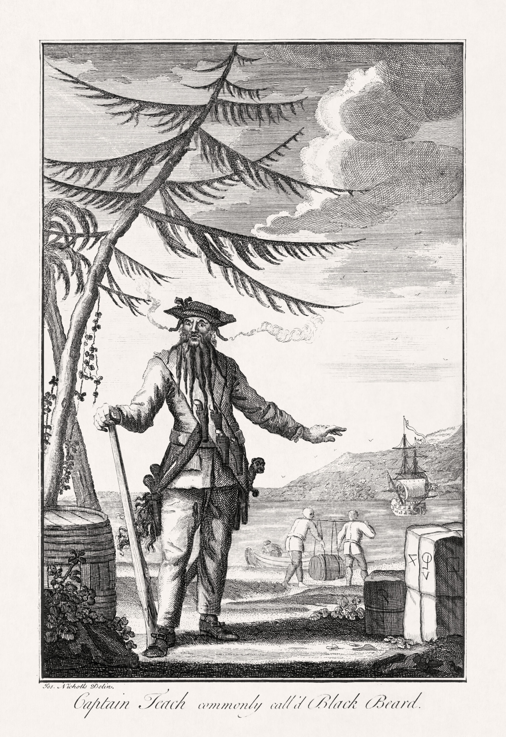 drawing of Blackbeard