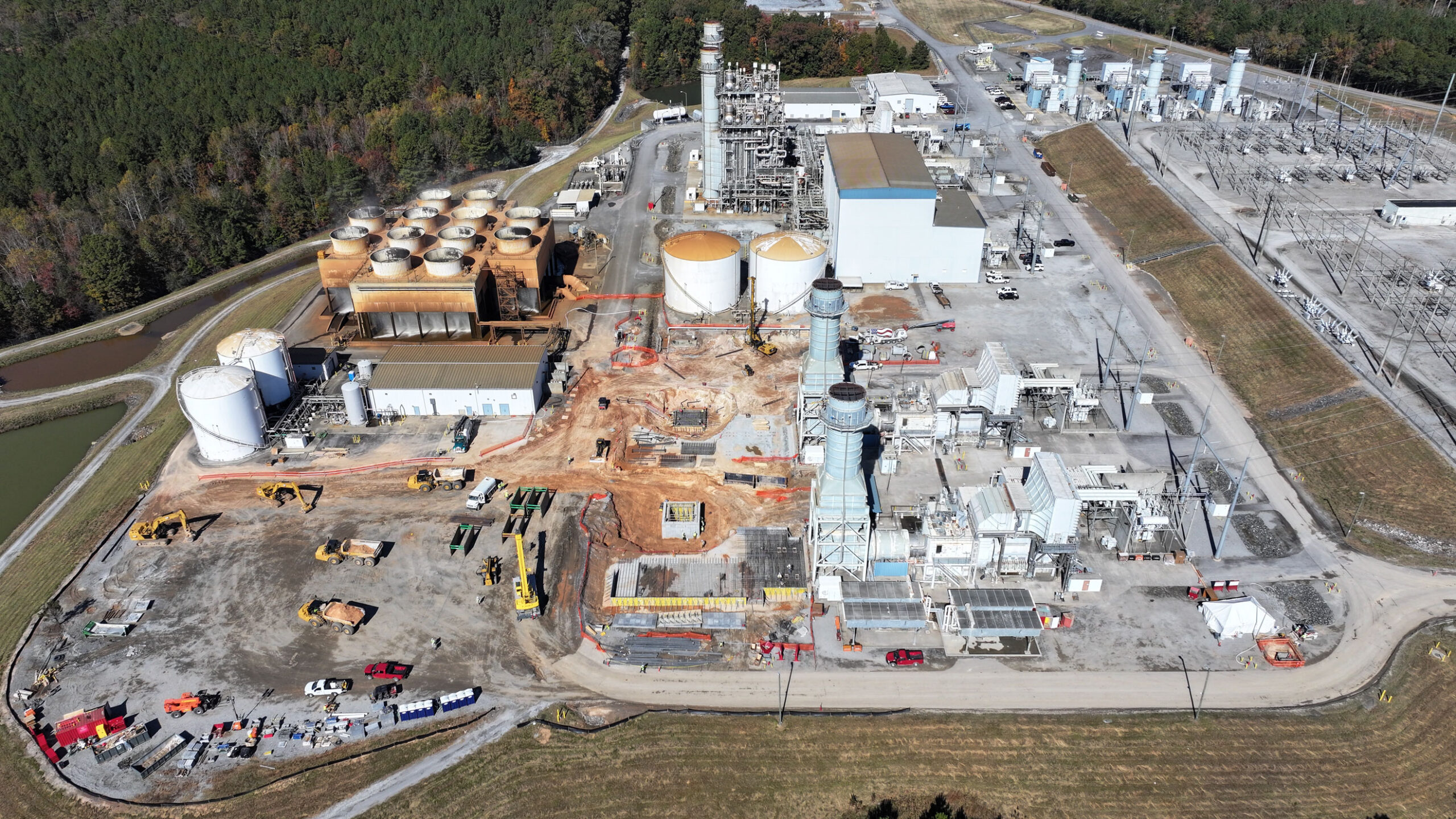 Aerial view of Rainey Generation Station